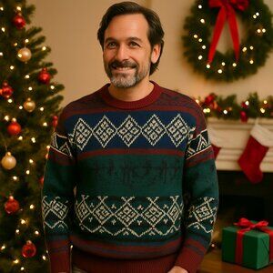 Vintage Stoneriver Outfitters Nordic Geometric Sweater XL – Made in Korea